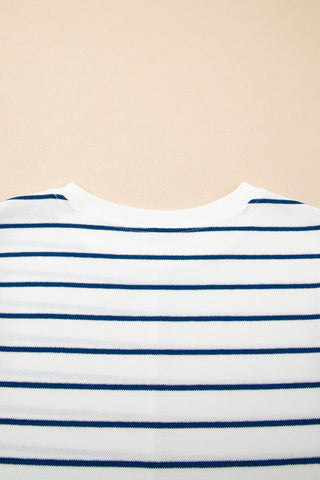 Sail Blue Casual Wide Leg 2pcs Pants Set