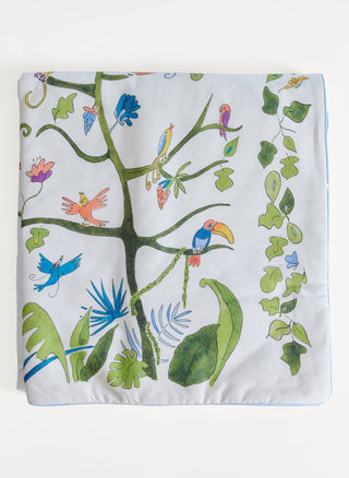 Tropical Chinoiserie Crib Quilt