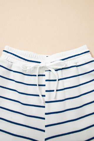 Sail Blue Casual Wide Leg 2pcs Pants Set