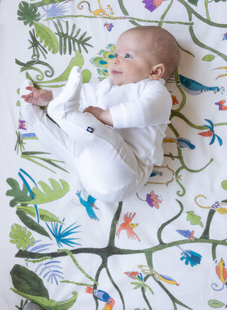 Tropical Chinoiserie Crib Sheet