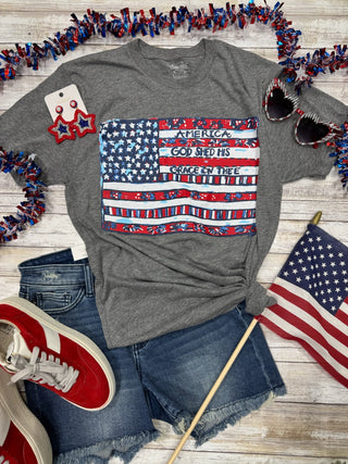 Callie Ann Stelter American Flag Tee