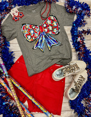 Callie Ann Stelter Patriotic Bow Tee