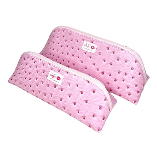 Blush Ostrich Joey Pouch