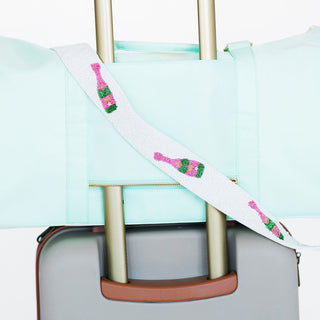 Poppin' Champagne Beaded Crossbody Strap