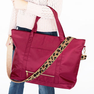 Leopard Beaded Crossbody Strap