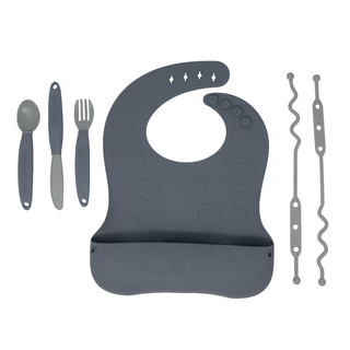 Travel Tether Bib+ Utensils