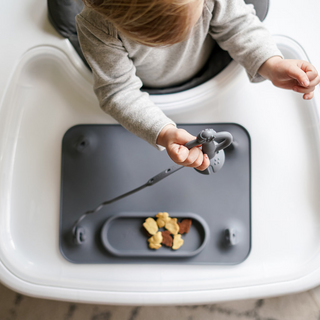 Busy Baby Mat with Toy Straps PEWTER