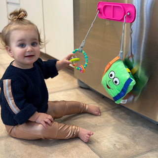 Busy Baby Mini Mat with Toy Straps PINK