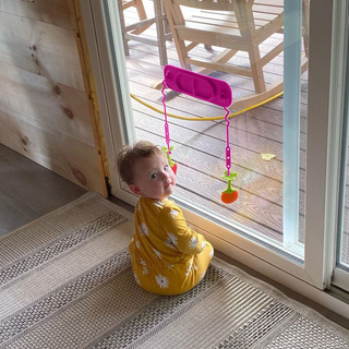 Busy Baby Mini Mat with Toy Straps PINK