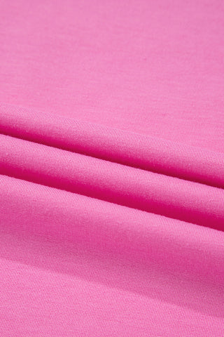 Bonbon Striped Patch Front Casual Tee