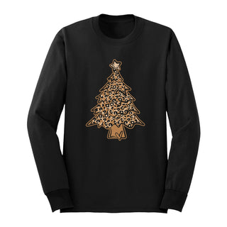Leopard Christmas Tree Long Sleeve Shirt
