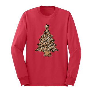 Leopard Christmas Tree Long Sleeve Shirt