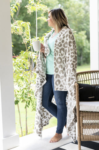 Natural Leopard Blanket