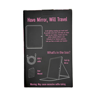MJ Rechargeable LED Travel Mirror