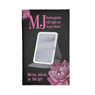 MJ Rechargeable LED Travel Mirror