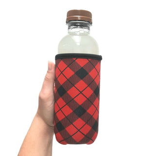 Red Plaid w/ Leopard 16oz Can Handler™