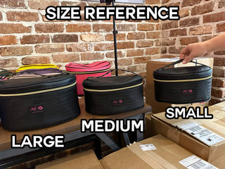 Makeup Junkie Bags - Glitter Champagne First Class Traveler Pre-Order