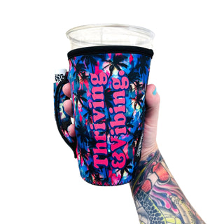 Thriving & Vibing 20oz Large Coffee / Tea / Tumbler Handler™
