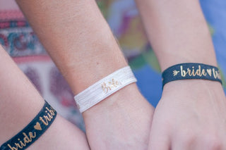 11 Piece Set of Bride and Bride Tribe Hair Ties