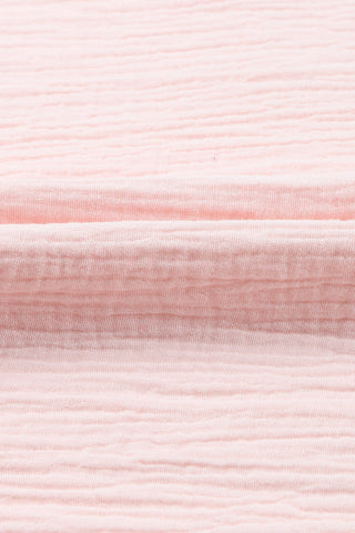 Textured Flutter Sleeve Keyhole Blouse