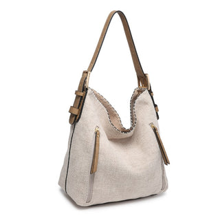 Alexa Canvas 2-in-1 Hobo Bag w/ Dual Zip Compartment