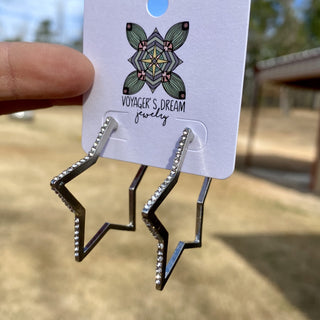 Star Hoops, A Blissfully Beautiful Boutique - A Blissfully Beautiful Boutique