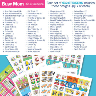 Best Planner Stickers | Family, Work, To-Dos, Events, Goals | 8 Styles - Denise Albright® 