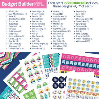 Best Planner Stickers | Family, Work, To-Dos, Events, Goals | 8 Styles - Denise Albright® 