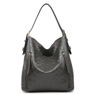 Alexa Woven 2-in-1 Hobo Bag w/Dual Zip Accessory Compartment