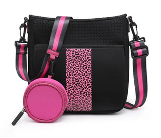 Dru Printed/Striped Neoprene Crossbody w/ Guitar Strap