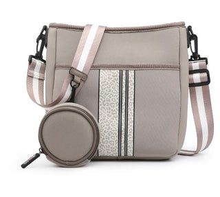 Dru Printed/Striped Neoprene Crossbody w/ Guitar Strap