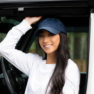 Navy Heavy Cotton Cap