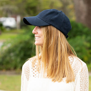 Navy Heavy Cotton Cap
