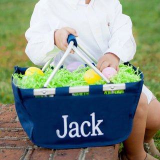 Mini Navy Market Tote