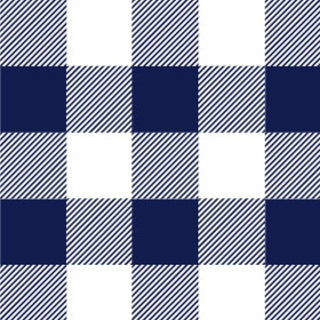 Navy Check Easter Bucket