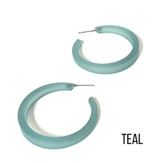 Phoenix Frosted Hoop Earrings