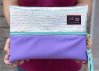 Makeup Junkie Bag Two-Faced Holographic Gator, Makeup Junkie - A Blissfully Beautiful Boutique